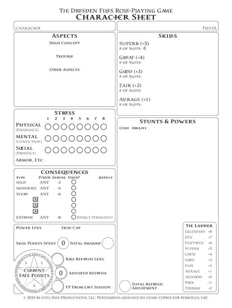 Words: 464; Pages: 1; Preview; Full text; SPELLCASTING EVOCATION. . Dresden files rpg pdf free